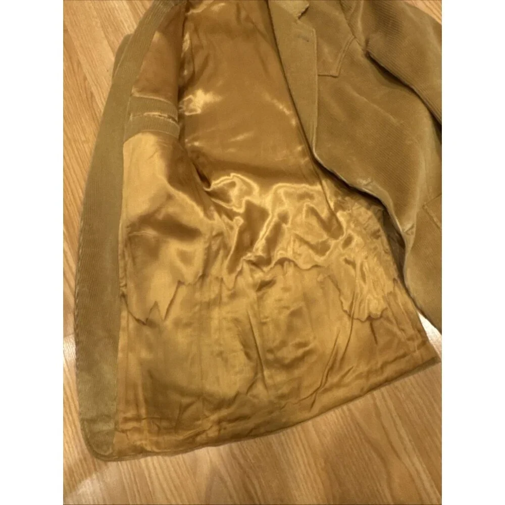 Vintage L-Bar-H Western Corduroy Sport Coat Blazer Tan Western USA Made‎ 38R - Picture 12 of 12